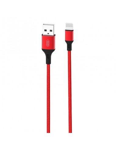 CABLE NB143 CORDON USB - LIGHTNING | 2.4A | 2 MTR | ROJO XO