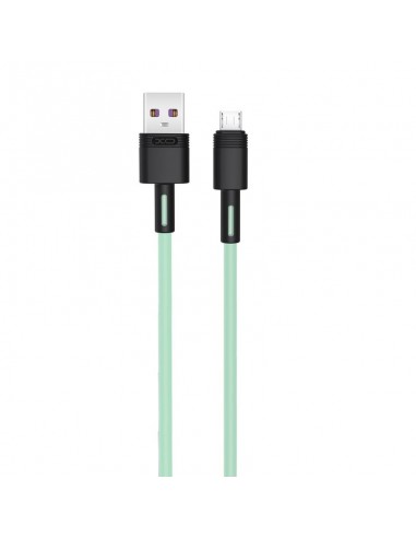 CABLE NBQ166 CARGA RAPIDA USB - MICRO USB | 5A | 1 METRO | VERDE XO