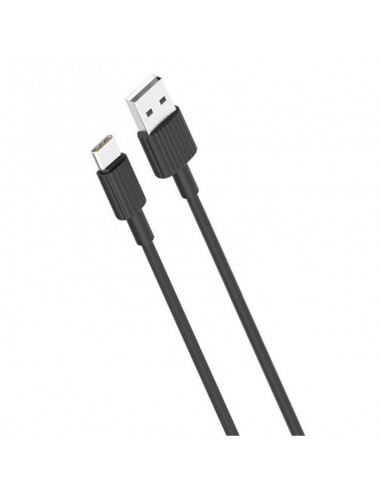 CABLE NB156 SILICONA USB - TIPO C | 2.4A | 1 MTR | NEGRO XO