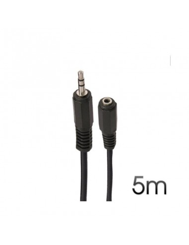 CABLE STEREO MINI JACK 3.5 EXTENSION M/H 5 METROS CROMAD