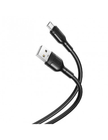 CABLE NB212 SILICONA USB - MICRO USB | 2.1A | 1 MTR | NEGRO XO