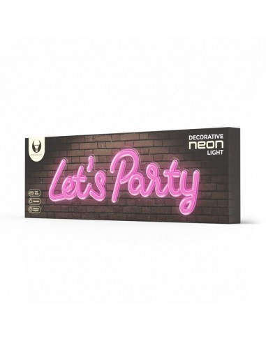 LAMPARA DECORATIVA NEON LED LETS PARTY FOREVER